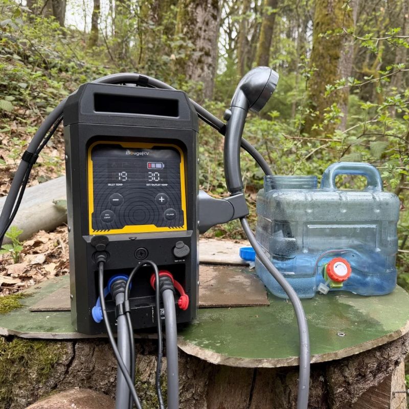 BougeRV New Portable Propane Outdoor Camping Water Heater