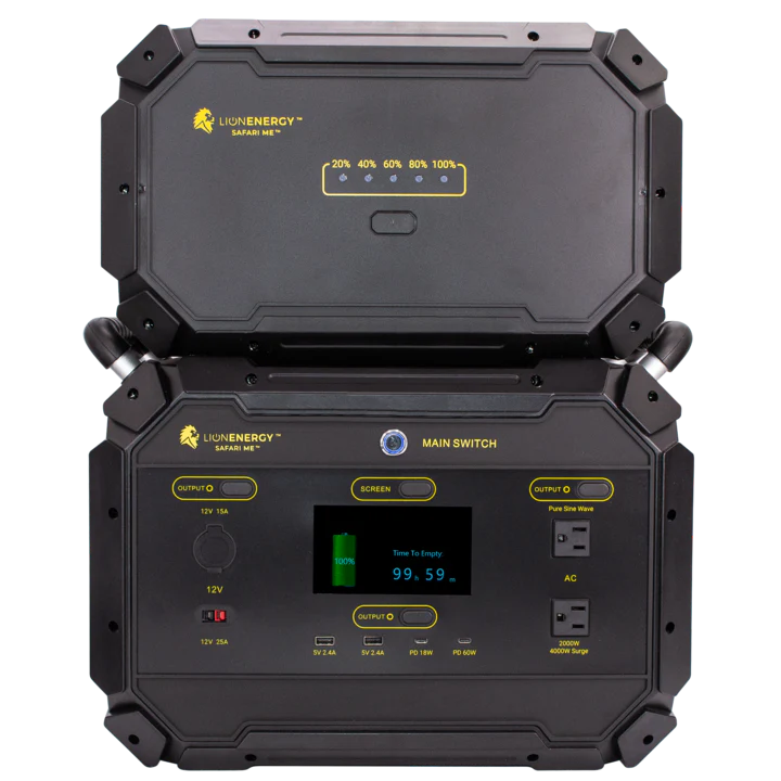 Lion Safari ME 3000Wh Solar Powered Generator